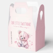 Little sweetheart water color bearベビーシャワー フェイバーボックス (オープン)