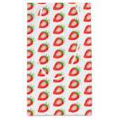 Little Sweetie Strawberry 1st Birthday Thank You スモールペーパーバッグ (裏面)