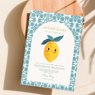 Little SweetyはLemon Baby Showerの邪魔をしている 招待状