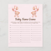 Little Teddy Bear Baby Girl Shower  (正面)