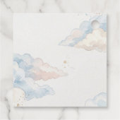 Little Teddy Bear Blue Balloons Clouds Baby Boy フェイバータグ (裏面)