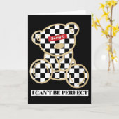 Little Teddy Bear Sorry I Can't Be Perfect  カード (黄色い花)