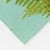  Little Tiger & Butterfly Fleece Blanket フリースブランケット (角)