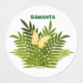 Little Tiger & Butterfly Waterproof Labels ラベル (デザイン2)