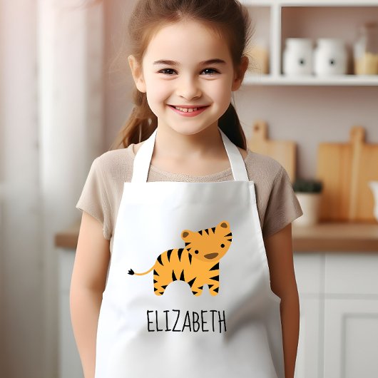 Little Tiger Cute Personalized 子供用エプロン