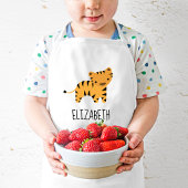 Little Tiger Cute Personalized 子供用エプロン