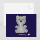 Little Toy Bear Loves Youポストカード ポストカード (正面/裏面)