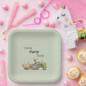 Little Tractor Farm Birthday ペーパープレート (パーティー)