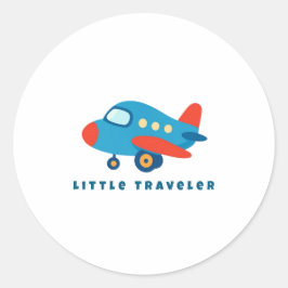 Little Traveler Airplane for Kids ラウンドシール