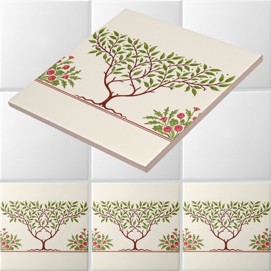 Little Tree Frieze for William Morris タイル