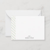 Little Trianglesノートカパーソナライズされたード ノートカード (正面)