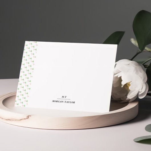 Little Trianglesノートカパーソナライズされたード ノートカード