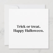 Little Trick 'R Treaters Happy Halloween  カード (裏面)