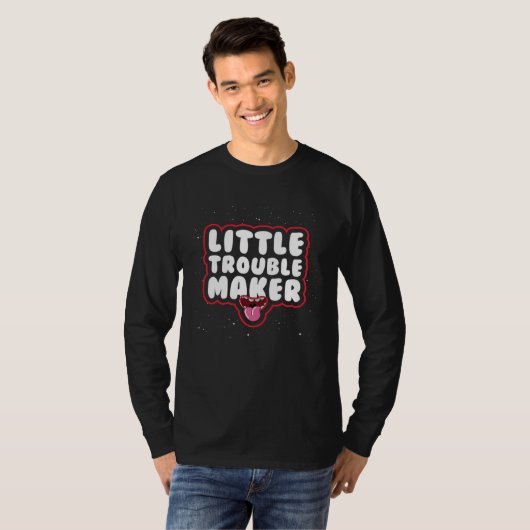 Little Trouble Maker Sarcastic  Hindi Punjabi Meme Tシャツ (正面フル)