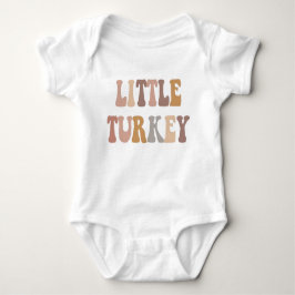 Little Turkey First Thanksgiving Outfit ベビーボディスーツ