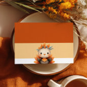 Little Turkey Thanksgiving 1st Birthday Photo 招待状