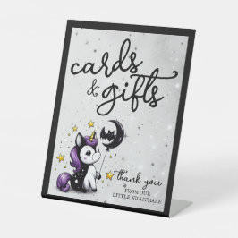 Little Unicorn赤ちゃんシャワーカード&ギフト 台座サイン