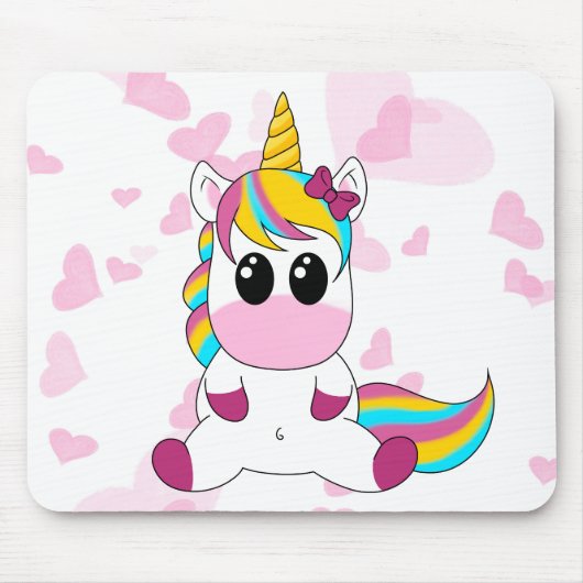 Little Unicorn マウスパッド (正面)