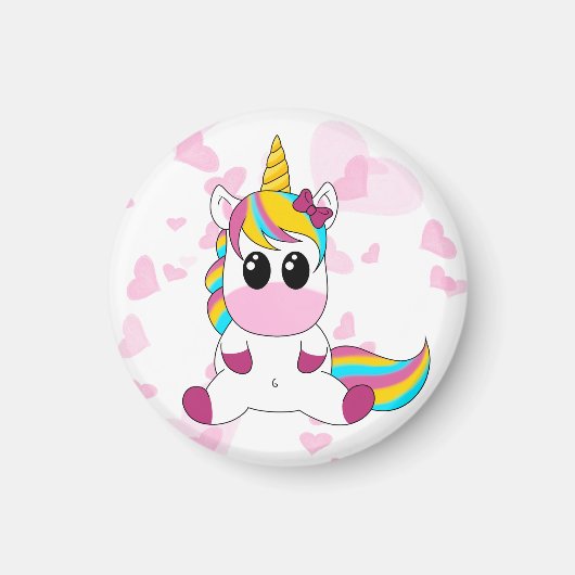 Little Unicorn マグネット (正面)