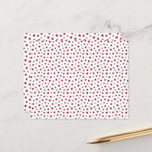 Little Valentine Hearts Paper Sheet (正面/裏面インサイチュ)