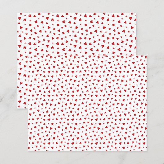 Little Valentine Hearts Paper Sheet (正面/裏面)