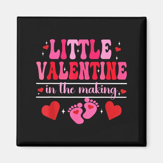Little Valentine In The Making Valentine's Day Pre マグネット (正面)