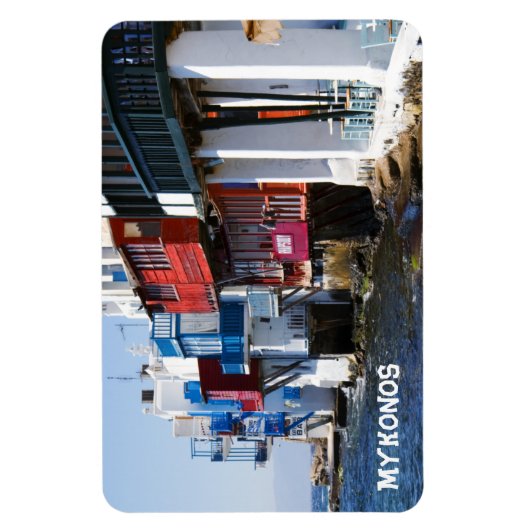Little Venice Mykonos 4"x6"マグネット マグネット (縦)