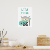 Little Viking Wall Art ポスター (キッチン)