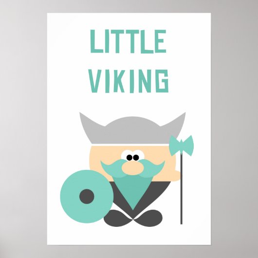Little Viking Wall Art ポスター (正面)