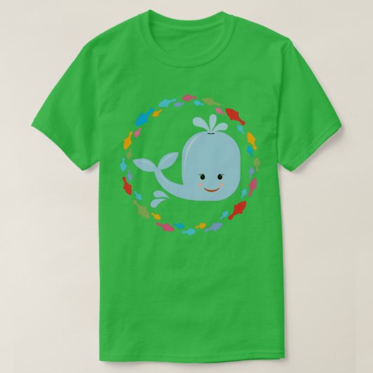 Little whale 1 tシャツ (デザイン正面)