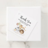 Little Wild One Cute Baby Shower Square フェイバータグ (インサイチュ)