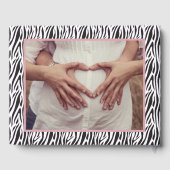 Little Wild One Zebra Photo Baby Shower Guest Book ゲストブック (裏面)