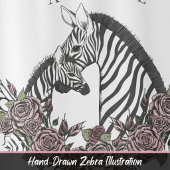 Little Wild One Zebra Safari Baby Shower Party 招待状