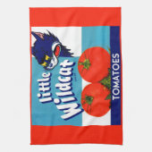 Little Wildcat Tomattomates crateラベル キッチンタオル (縦)