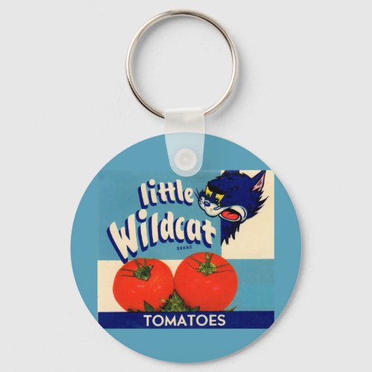 Little Wildcat Tomattomates crateラベル キーホルダー (正面)