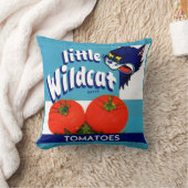 Little Wildcat Tomattomates crateラベル クッション (ブランケット)