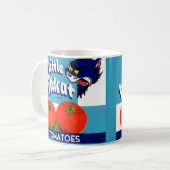 Little Wildcat Tomattomates crateラベル コーヒーマグカップ (正面左)