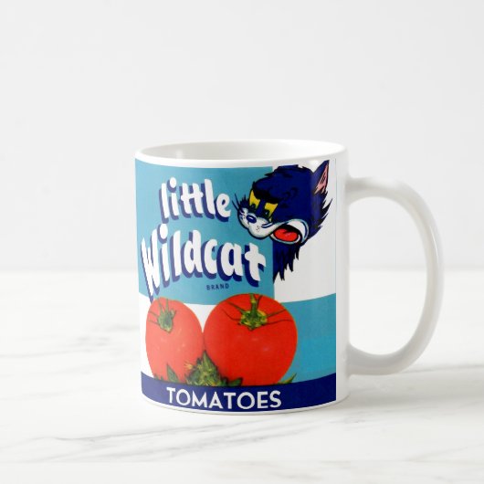 Little Wildcat Tomattomates crateラベル コーヒーマグカップ (右)