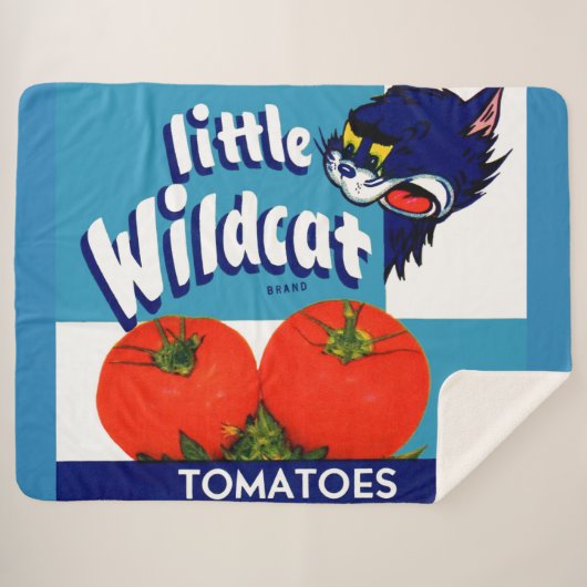 Little Wildcat Tomattomates crateラベル シェルパブランケット (正面(横))