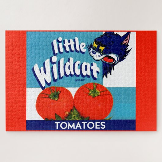 Little Wildcat Tomattomates crateラベル ジグソーパズル (横)