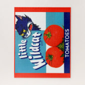 Little Wildcat Tomattomates crateラベル ジグソーパズル (縦)