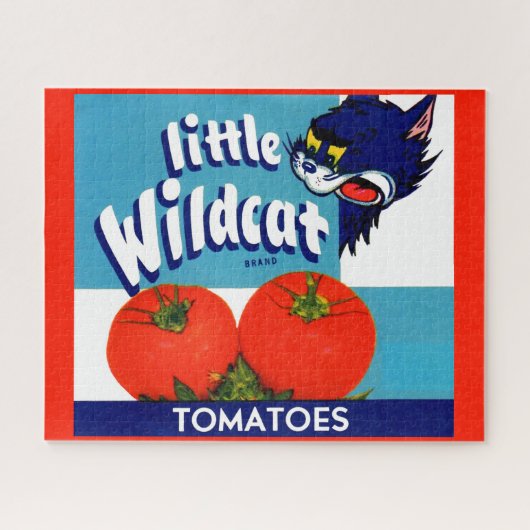 Little Wildcat Tomattomates crateラベル ジグソーパズル (横)