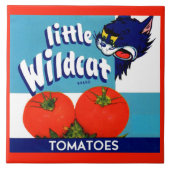 Little Wildcat Tomattomates crateラベル タイル (正面)