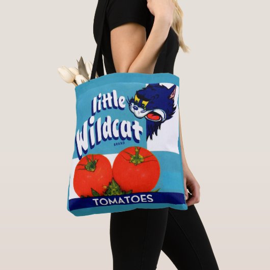 Little Wildcat Tomattomates crateラベル トートバッグ (クローズアップ)