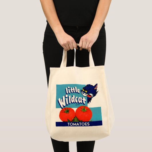 Little Wildcat Tomattomates crateラベル トートバッグ (正面(商品))