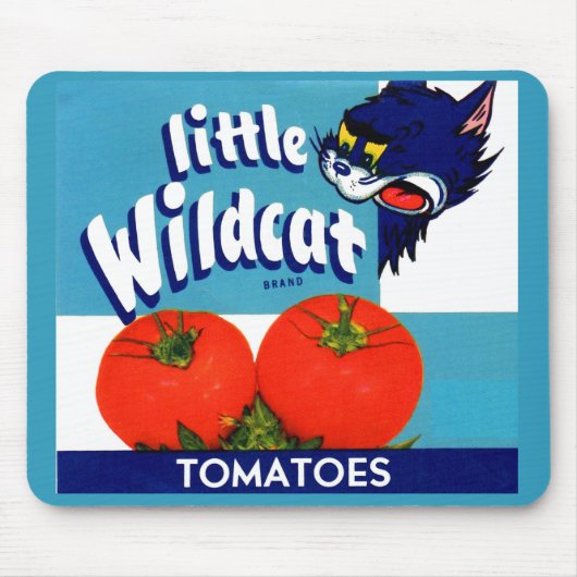Little Wildcat Tomattomates crateラベル マウスパッド (正面)