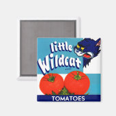 Little Wildcat Tomattomates crateラベル マグネット (正面/裏面)