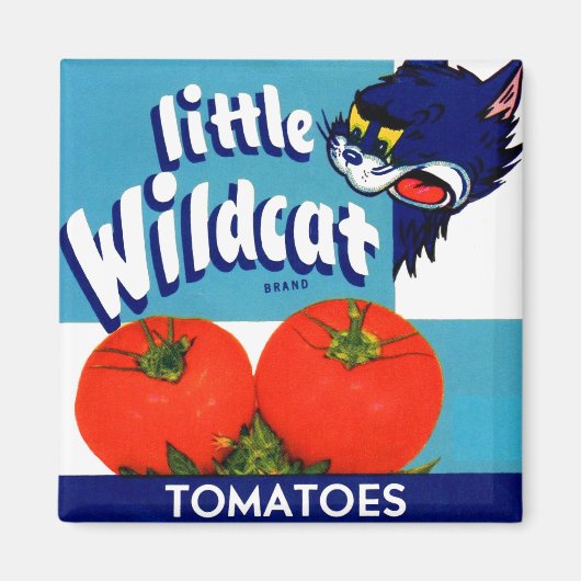 Little Wildcat Tomattomates crateラベル マグネット (正面)