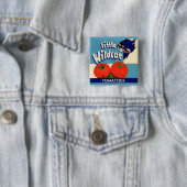 Little Wildcat Tomattomates crateラベル 缶バッジ (インサイチュ)