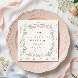 Little Wildflower Baby Shower スタンダードカクテルナプキン